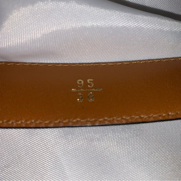 SAINT LAURENT PARIS YSL brown suede BELT 38" - Picture 7 of 11